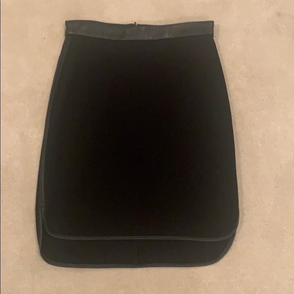 Club Monaco Pencil skirt with leather detailing